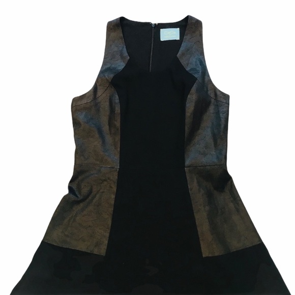 CECE**Black Leather look Dress**US 4-6 - Picture 3 of 6